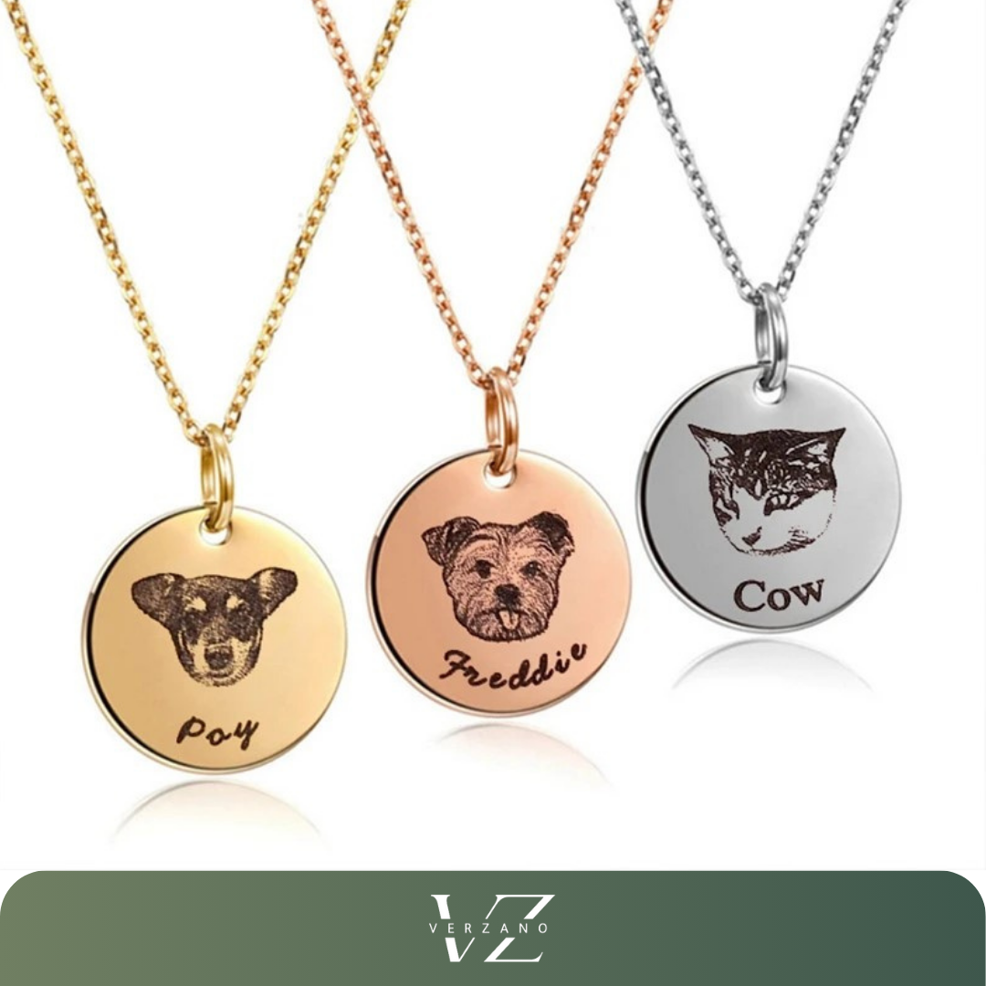 Colar Gravação em Foto Redondo Verzano®