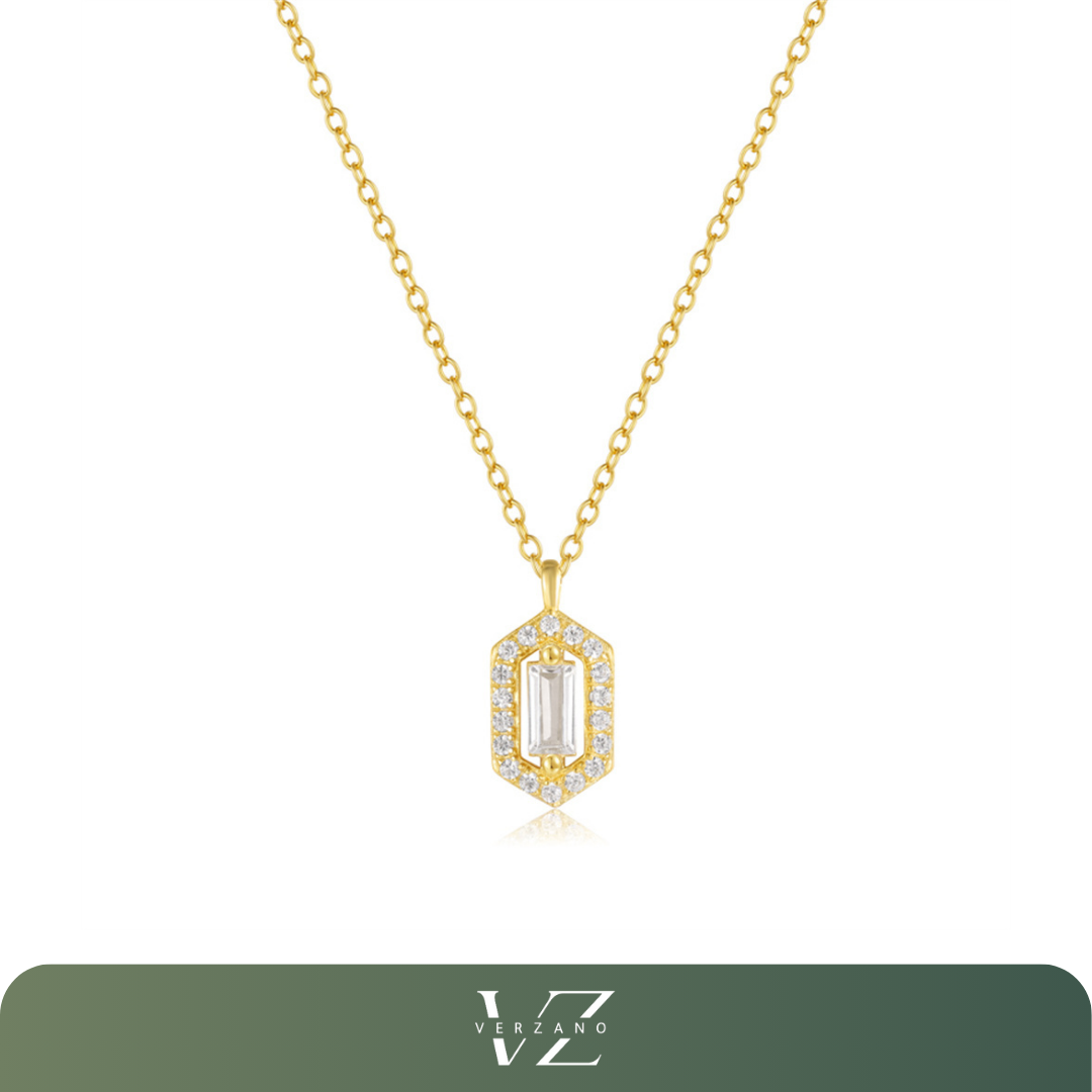 Colar de prata 925 com pingente de zircão em gota, elegante e sofisticado para mulheres.