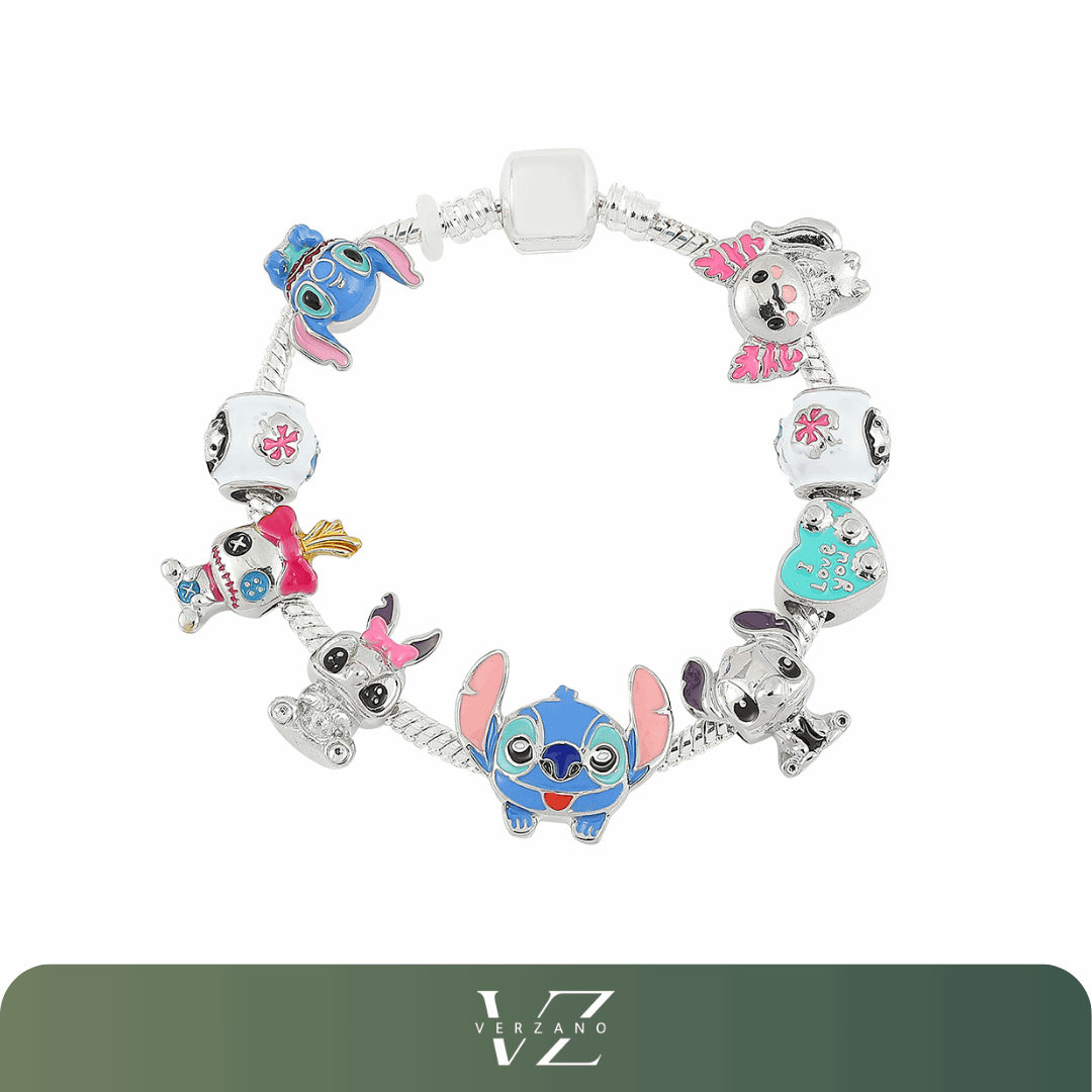 Pulseira Lilo e Stitch com Berloques Verzano®