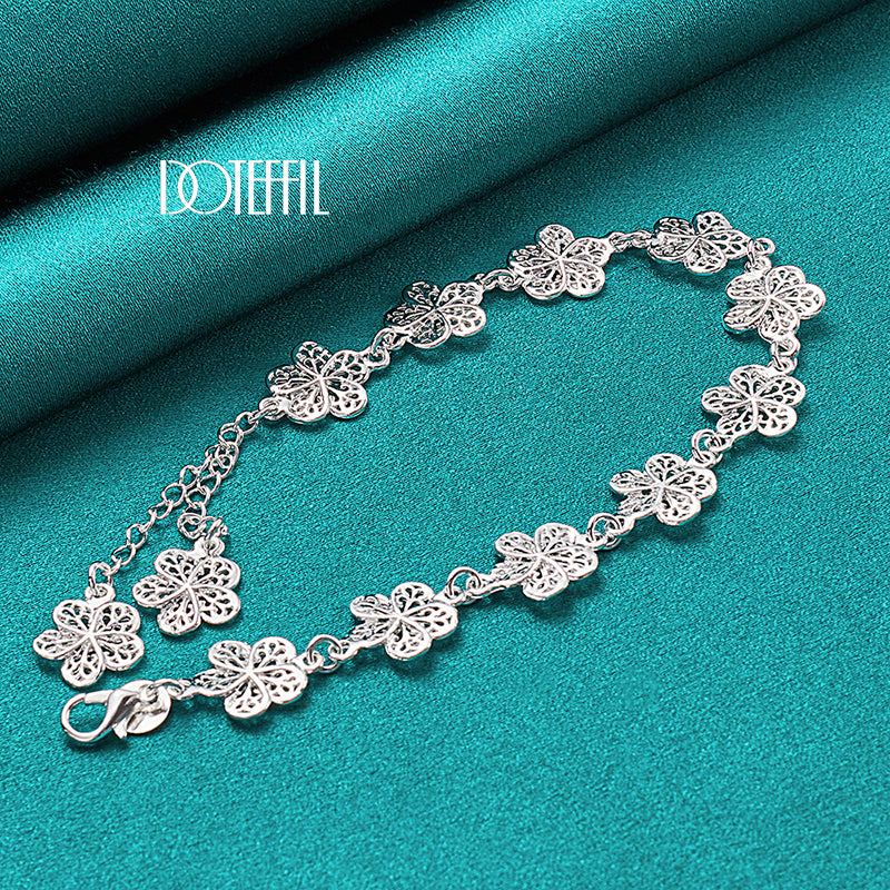 Pulseira Maleável em Prata 925 Flora Charmante Verzano®