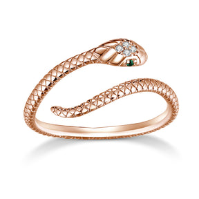 Anel Serpente Mística em Prata 925 Verzano®
