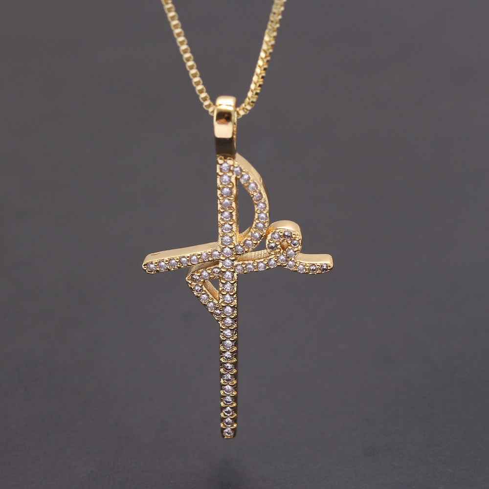 Colar Pingente Cruz de Fé em Prata 925 Verzano®