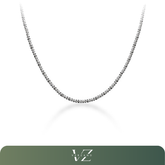 Colar Aurora de Prata Esterlina 925 Verzano®, design minimalista com corrente de elos delicados, acessório sofisticado para mulheres