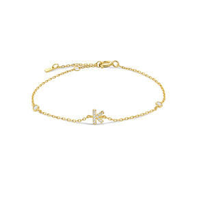 Pulseira de Monograma Prata Banhada a Ouro Verzano®