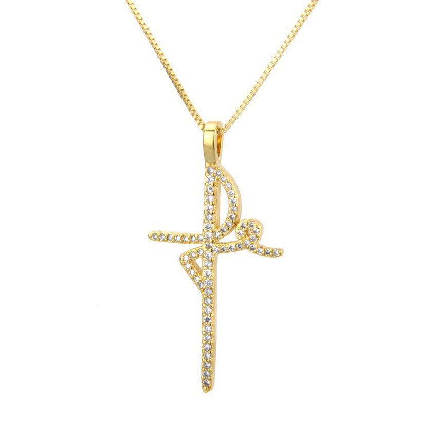 Colar Pingente Cruz de Fé em Prata 925 Verzano®
