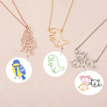 Colar Desenho Personalizado + Caixa de Presente Verzano®