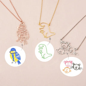 Colar Desenho Personalizado + Caixa de Presente Verzano®