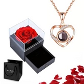 Colar Personalizado com Foto e Caixa com Rosa Verzano®