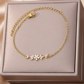 Pulseira Flor d’Or em Aço Inox Verzano®
