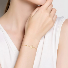 Pulseira Croix Élégante em Prata 925 Verzano®