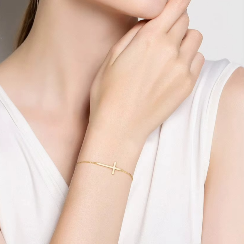 Pulseira Croix Élégante em Prata 925 Verzano®