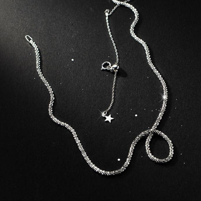 Colar Aurora de Prata Esterlina 925 Verzano®, design minimalista com corrente de elos delicados, acessório sofisticado para mulheres