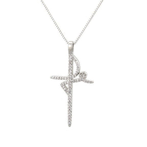 Colar Pingente Cruz de Fé em Prata 925 Verzano®