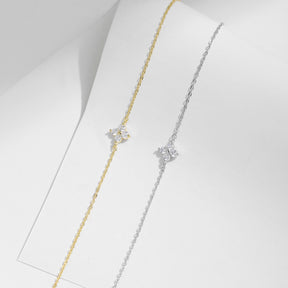Pulseira Trevo Cravejado em Prata 925 Verzano®