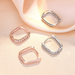Brincos de argola redondos com cristais de zirconia em prata esterlina 925 e banhado a ouro, 1,4 cm, para mulheres.