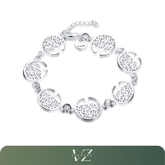 Pulseira Verzano® em Prata Esterlina 925, com símbolo da Árvore da Vida, representando conexão, força e renovação.

