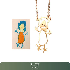Colar Desenho Personalizado + Caixa de Presente Verzano®
