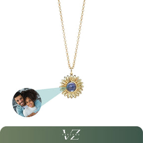 Colar Personalizado com Foto Girassol Verzano®