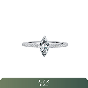 Anel Solitário Diamanté Moissanite Verzano em prata 925