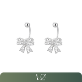 brincos minimalistas, brincos de laço, brincos românticos, prata esterlina, joias femininas, acessórios sofisticados, brinco de festa, presentes para namorada, joias elegantes, brinco Verzano