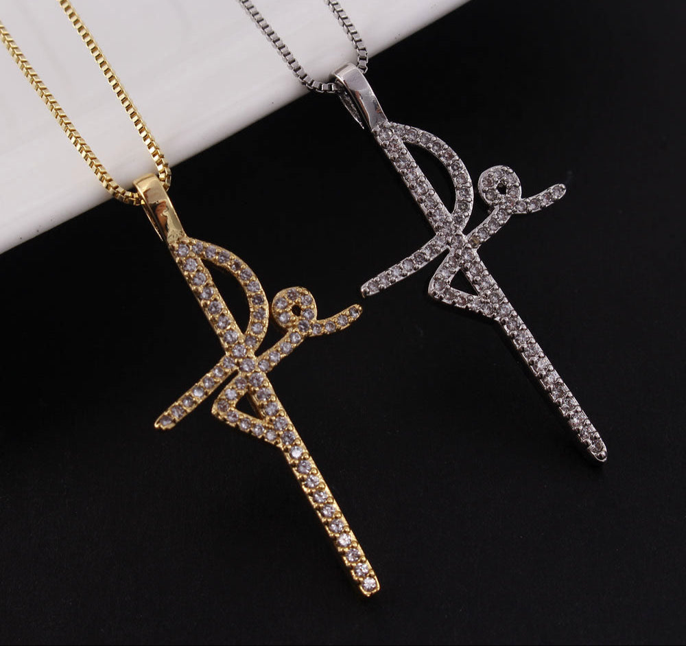 Colar Pingente Cruz de Fé em Prata 925 Verzano®