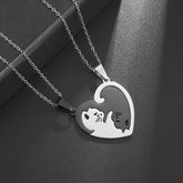 Conjunto Colar Metadinha de Gatinho Para Casal Verzano®
